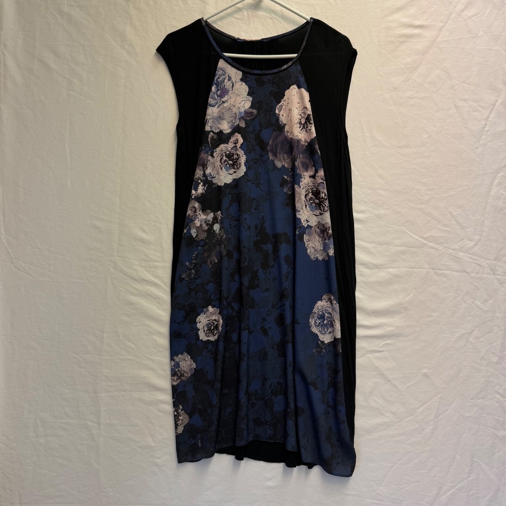 Simply Vera Vera Wang Sleeveless Knit Dress Black Blue White RN 73277